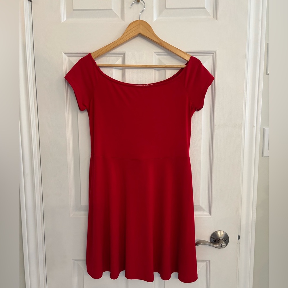 Kimchi Blue Vibrant Red Mini Dress